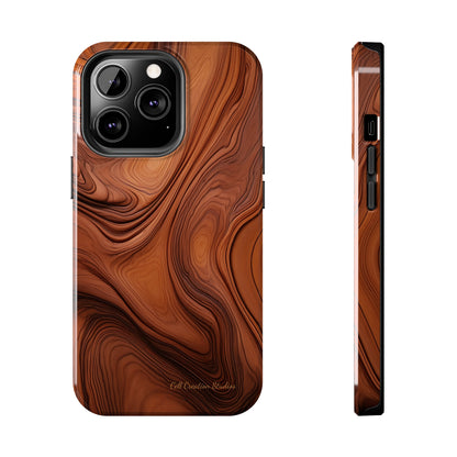 The "Natural Elegance" Wood Pattern Phone Case -Tough Phone Cases