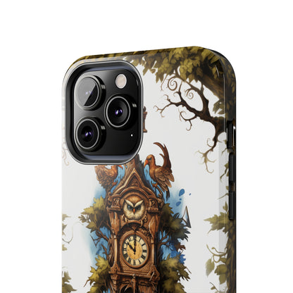 Introducing the "Timeless Charm Cuckoo Clock" Cell Phone Case – Embrace Vintage Elegance -Tough Phone Cases