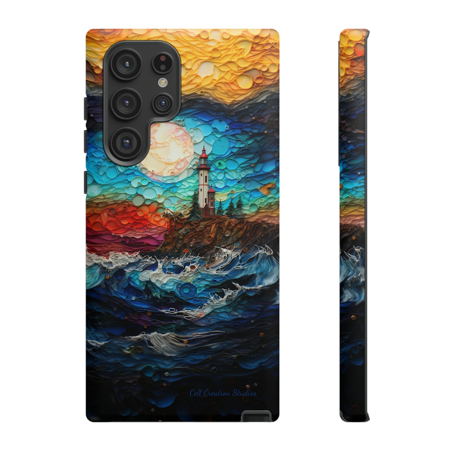 "Coastal Canvas Guardian" -Tough Samsung Phone Cases