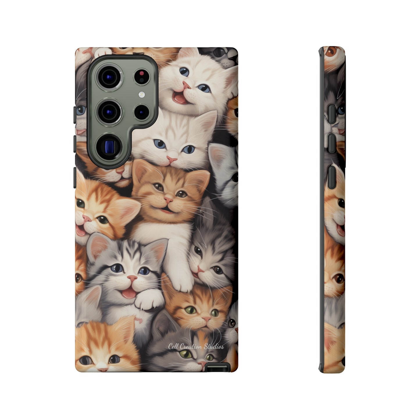 "Kitten Cuddle Haven" Phone Case -Tough Cases