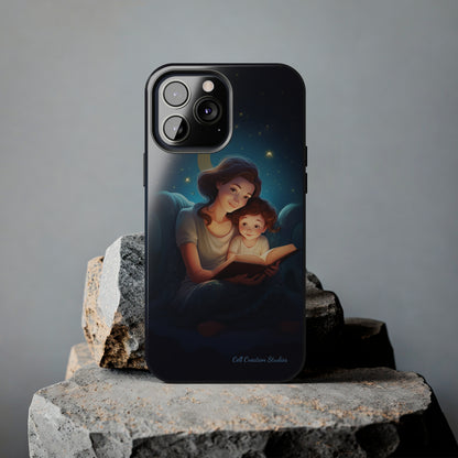 Introducing the "Bedtime Story Bliss" Cell Phone Case – Cherish Heartwarming Moments with Every Glance -Tough Phone Cases