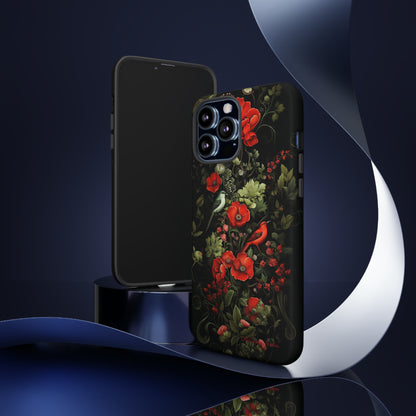 "Floral Serenade Elegance" -Tough iPhone Cases