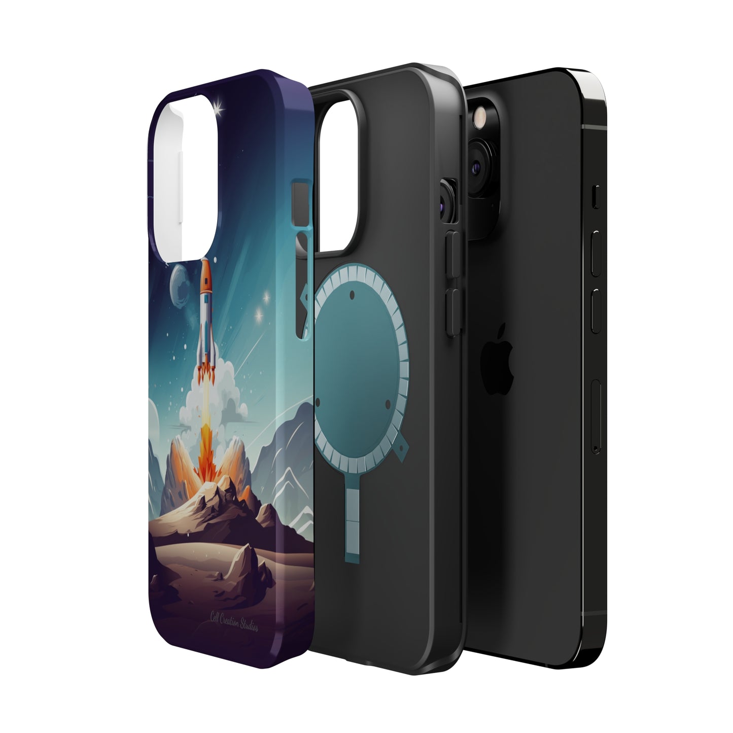 Introducing our "Galactic Odyssey" Cell Phone Case – Launch Your Device into Adventure -MagSafe Tough Cases