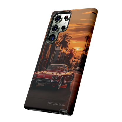 "Sunset Boulevard Classic Red Car" Cell Phone Case -Tough Cases