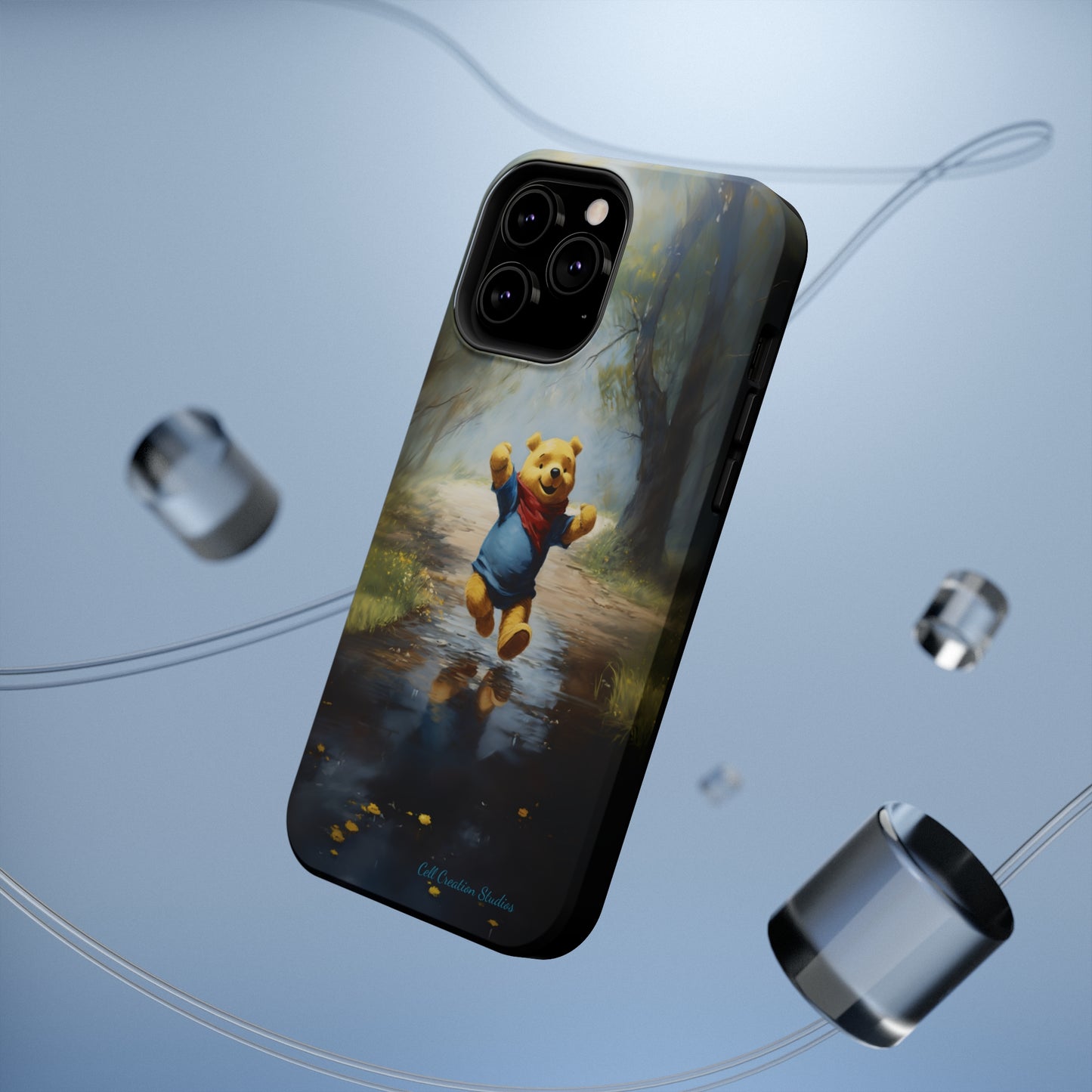 Introducing the "Winnie-The-Pooh Puddle Splash" Cell Phone Case – A Splash of Nostalgic Fun -MagSafe Tough Cases