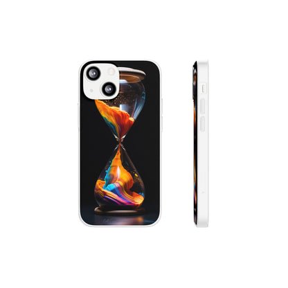 Introducing the "Vibrant Sands of Time" Cell Phone Case – Embrace the Beauty of Colorful Hourglass Design -Flexi Cases