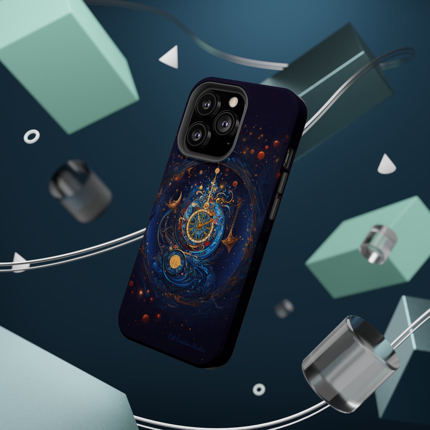 "Cosmic Clock Elegance" -MagSafe Tough iPhone Cases