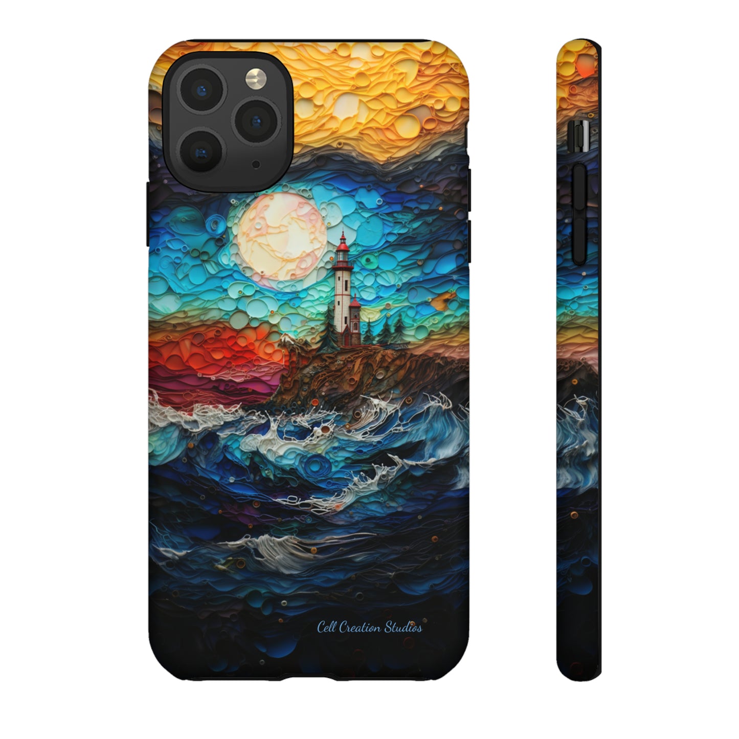 "Coastal Canvas Guardian" -Tough iPhone Cases