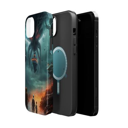 Introducing the "Extraterrestrial Resonance" Cell Phone Case – Unveil the Unseen! -MagSafe Tough Cases