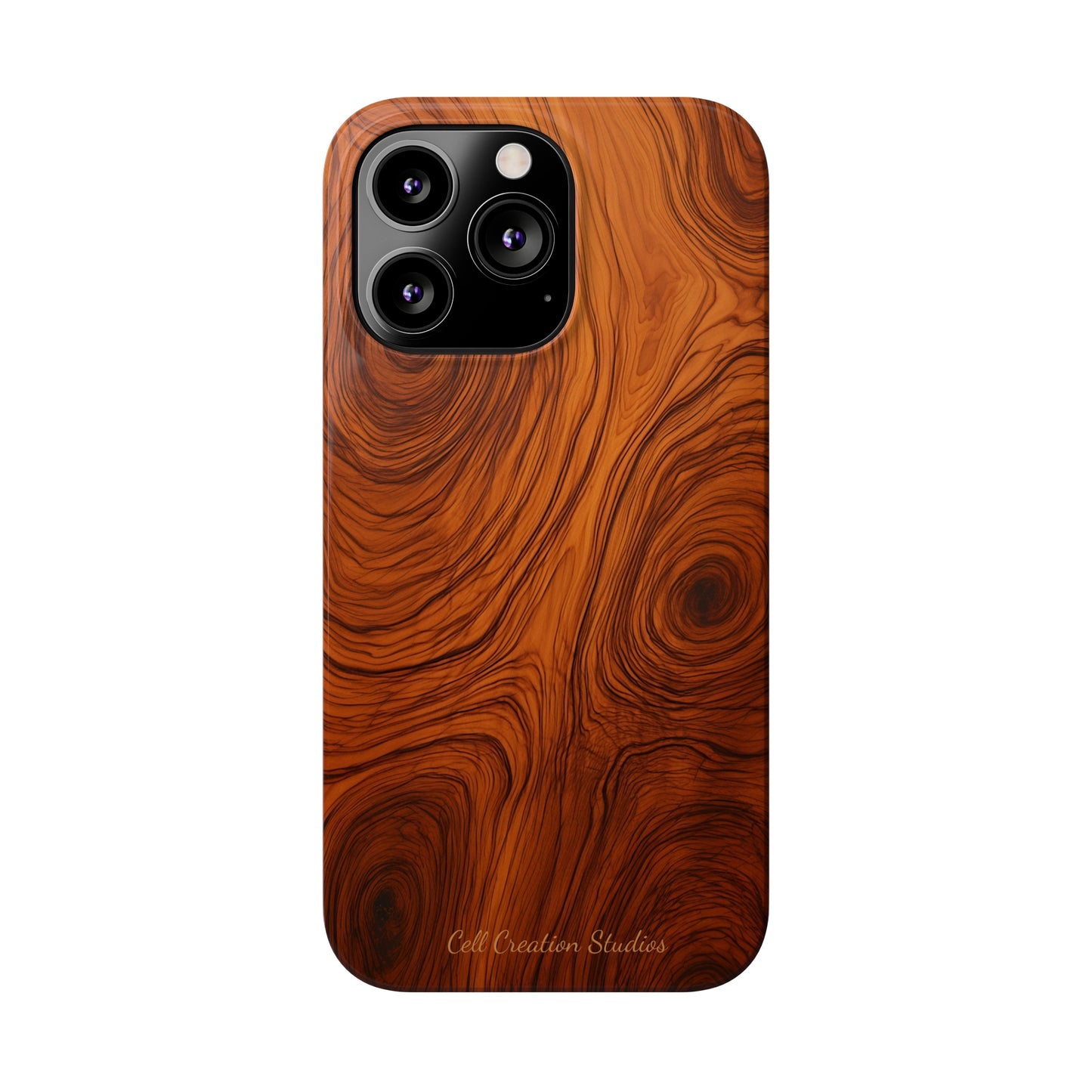 Introducing the "Natural Woodgrain" Cell Phone Case – Embrace Organic Beauty with Wood Pattern Design -Slim Phone Cases