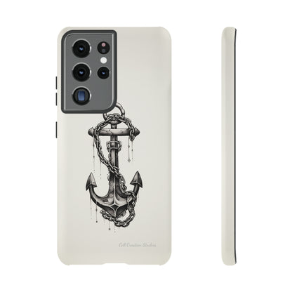 "Nautical Elegance Anchor" -Tough Samsung Phone Cases