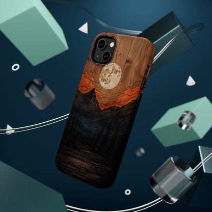 "Elevate Your Style with the Mountain Moonlight Phone Case" -MagSafe Tough Cases