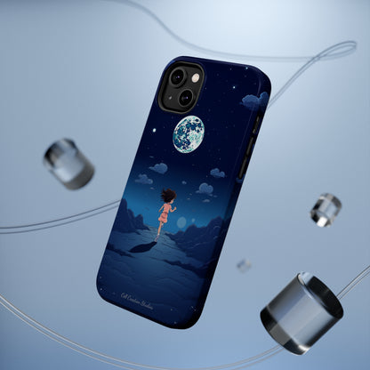 Introducing the "Moonlit Runner" Cell Phone Case – Embrace Adventure with a Captivating Lunar Design -MagSafe Tough Cases