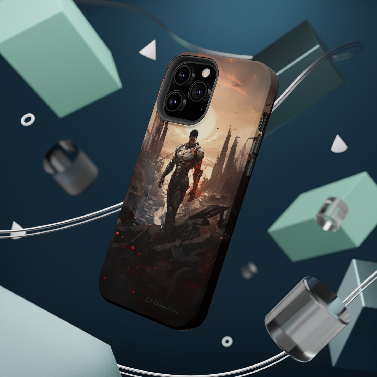 Introducing the "Cyber Guardian" Cell Phone Case – Embrace Futuristic Heroism -MagSafe Tough Cases