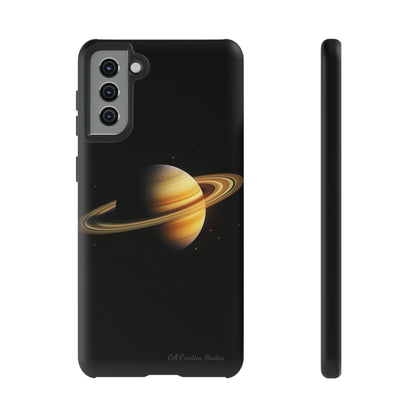 Introducing the "Saturn's Elegance" Cell Phone Case – A Cosmic Masterpiece -Tough Cases