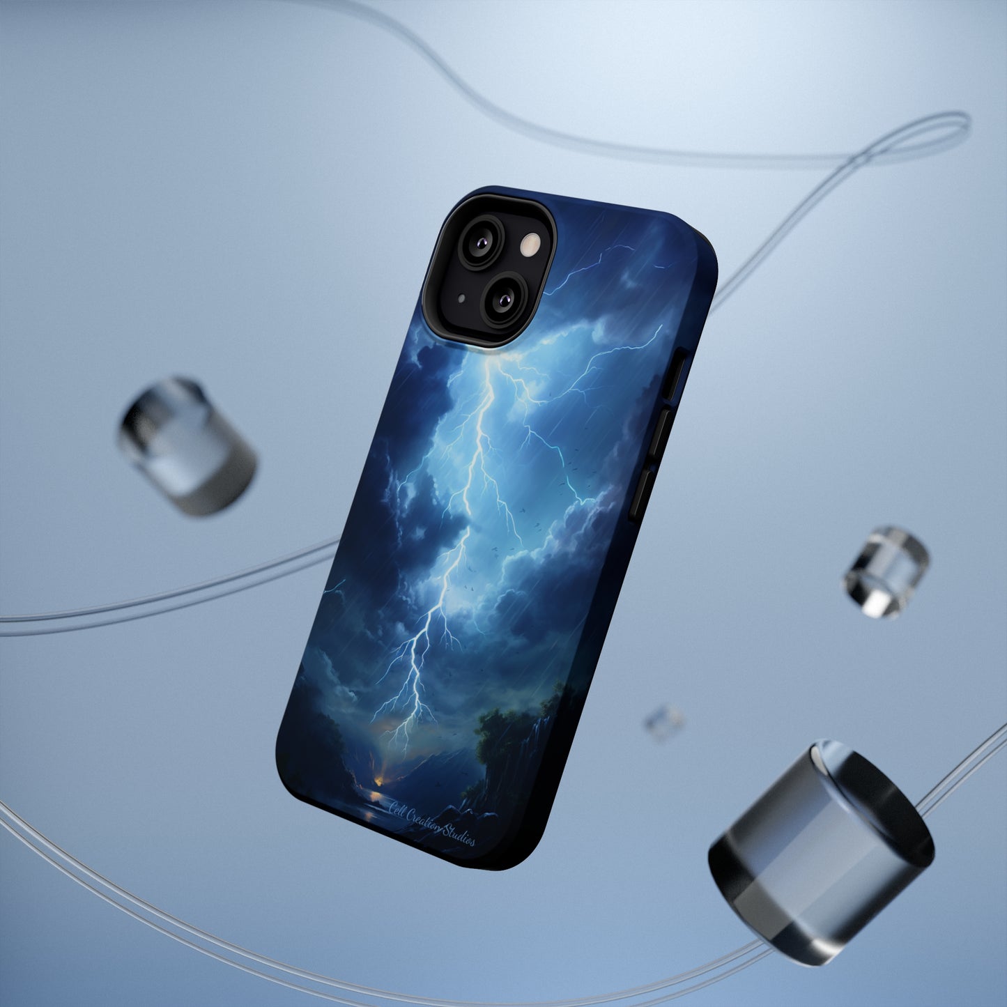 Introducing the "Stormy Serenity" Cell Phone Case – Embrace Nature -MagSafe Tough Cases