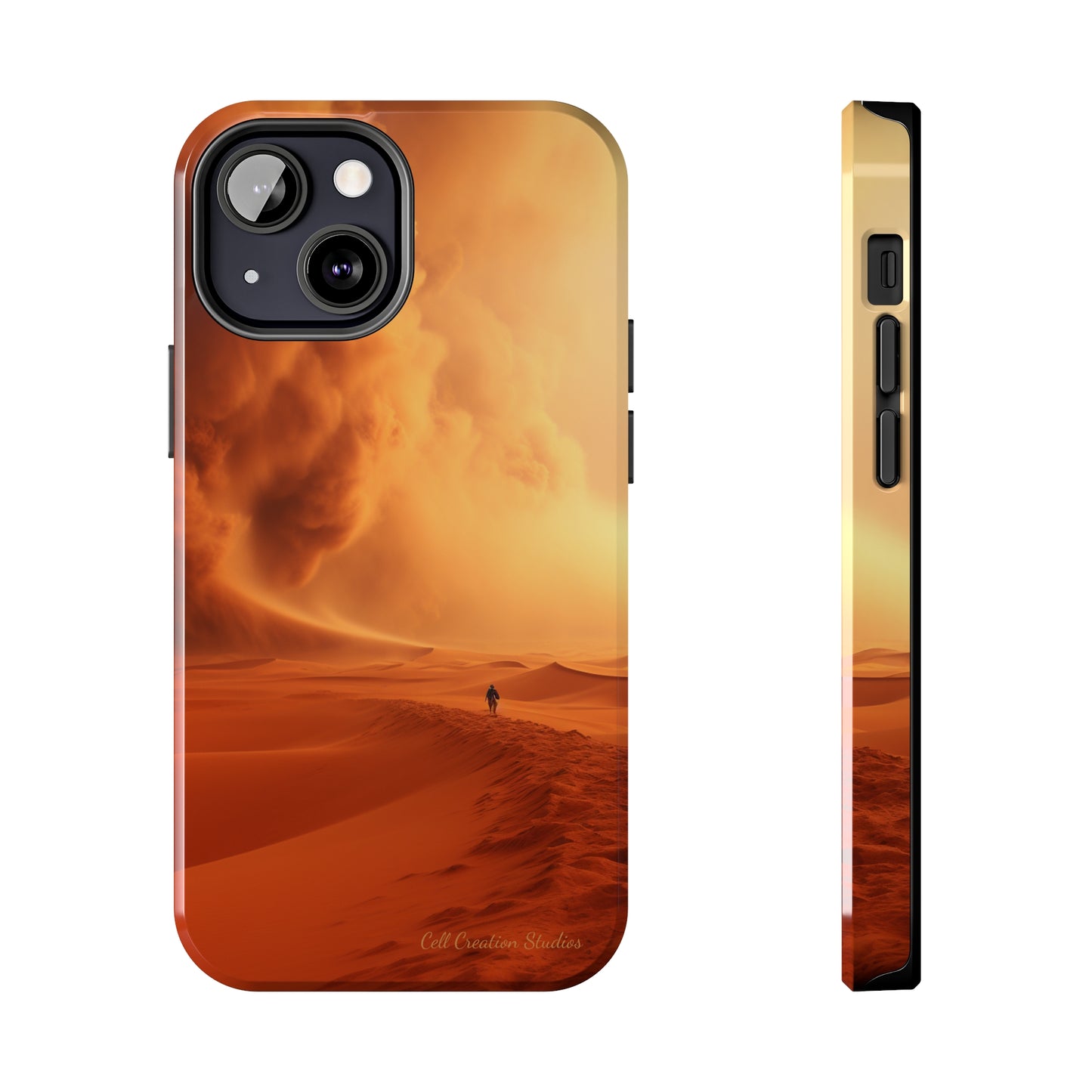 Introducing the "Desert Wanderer" Cell Phone Case – Embark on a Journey through Sand and Storm -Tough Phone Cases