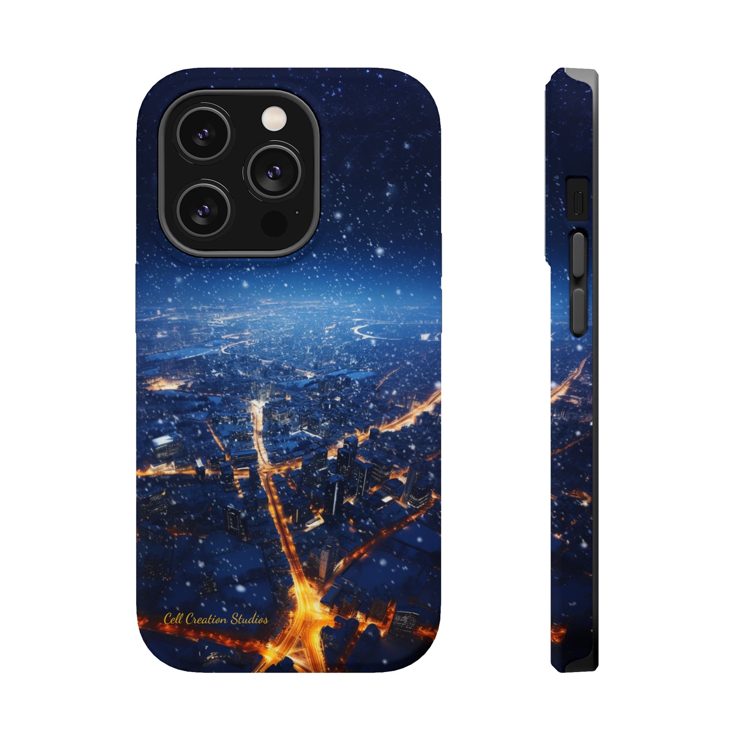 "Urban Snowfall Glow" -MagSafe Tough iPhone Cases