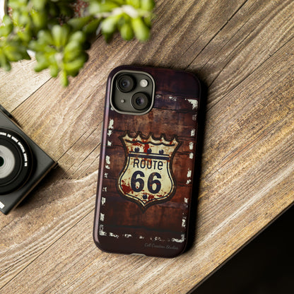 "Retro Route 66" Phone Case -Tough Cases