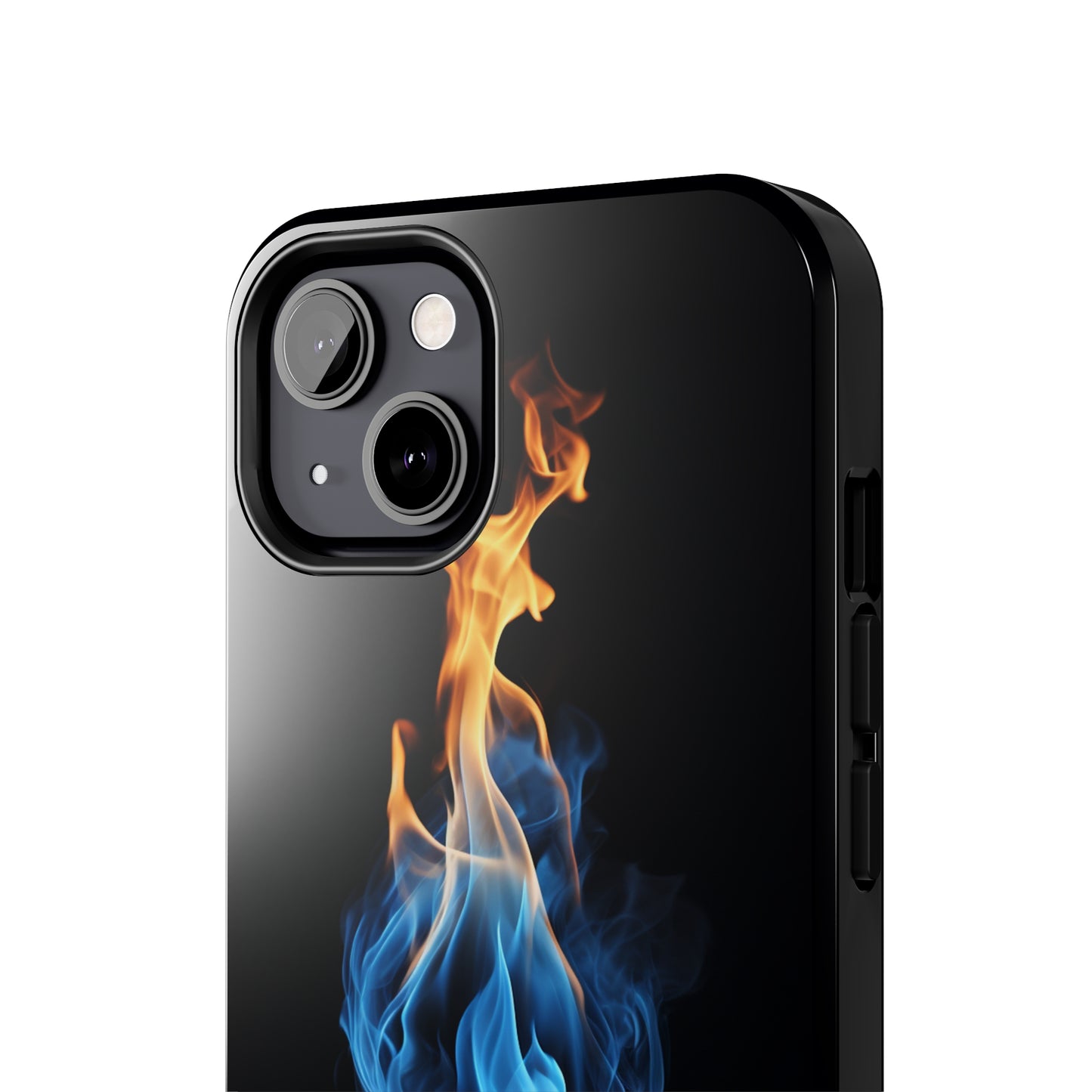 "Elegant Blue and Orange Flame" Phone Case: Ignite Your Style -Tough Phone Cases