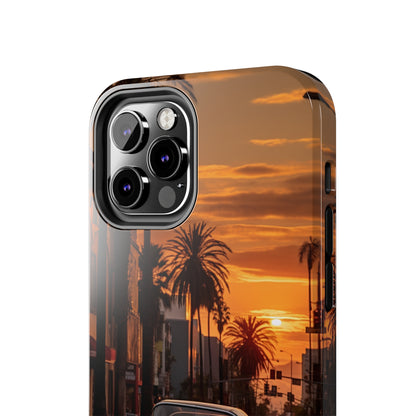 "Sunset Boulevard Classic Red Car" Cell Phone Case -Tough Phone Cases