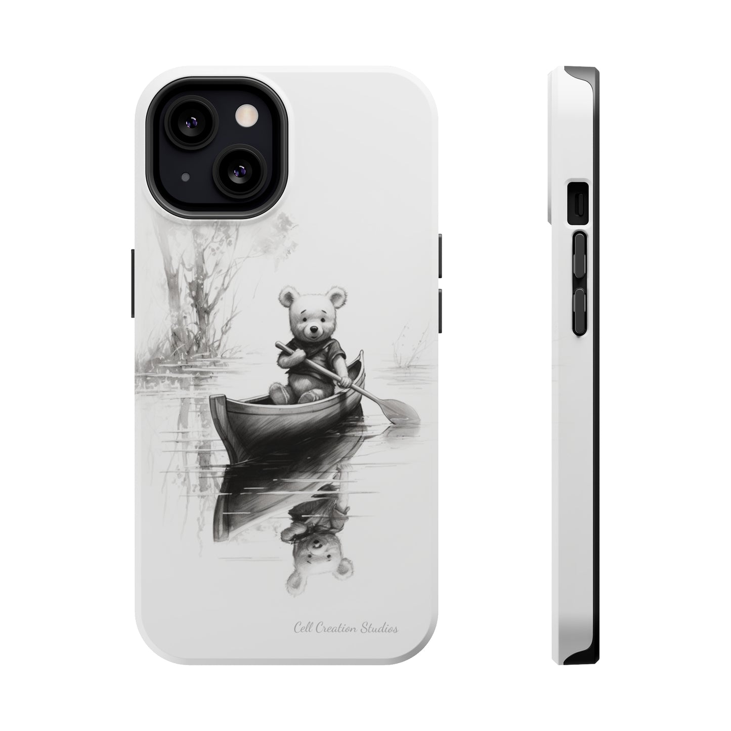 "Winnie-the-Pooh Rowing" Phone Case -MagSafe Tough Cases