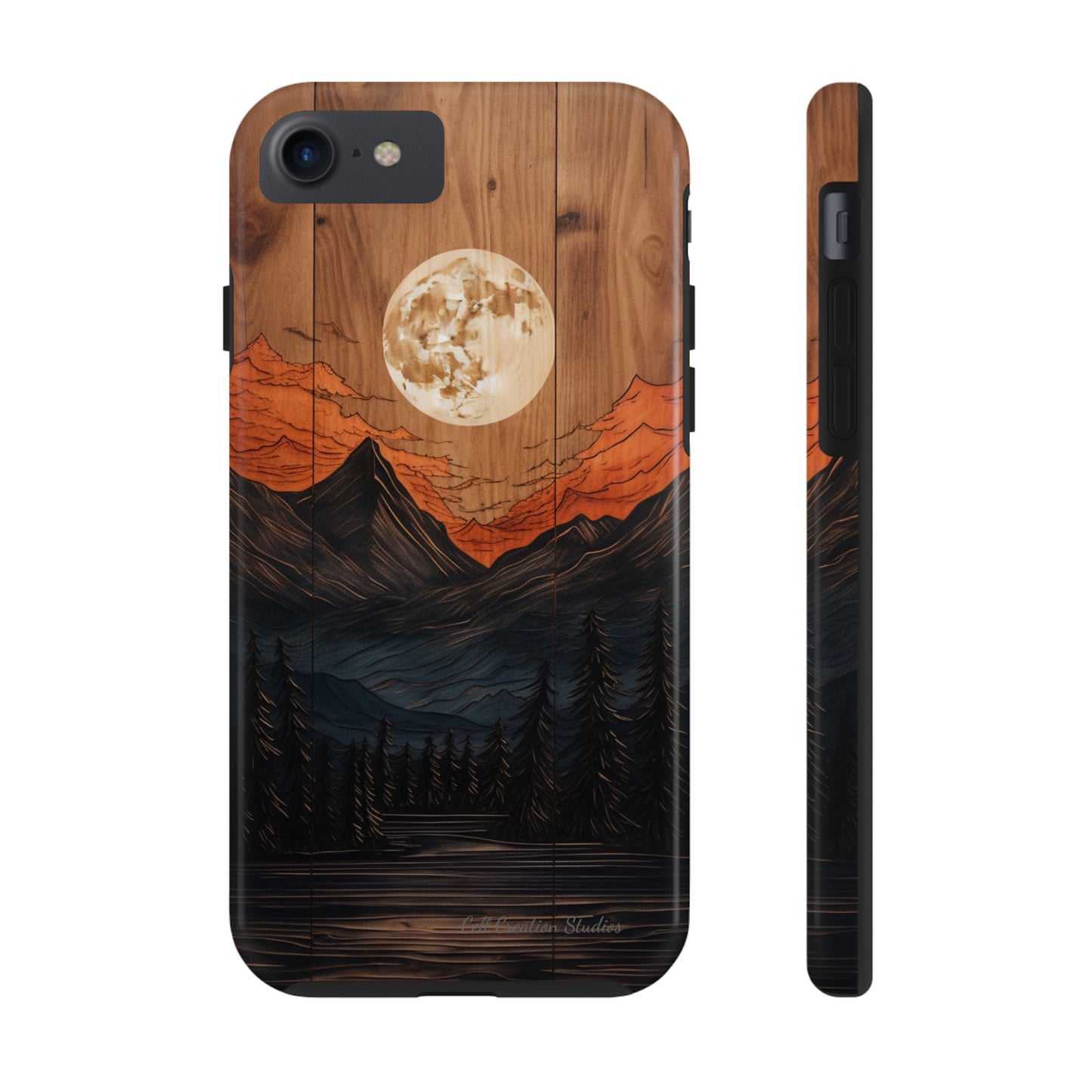 "Elevate Your Style with the Mountain Moonlight Phone Case" -Tough Phone Cases