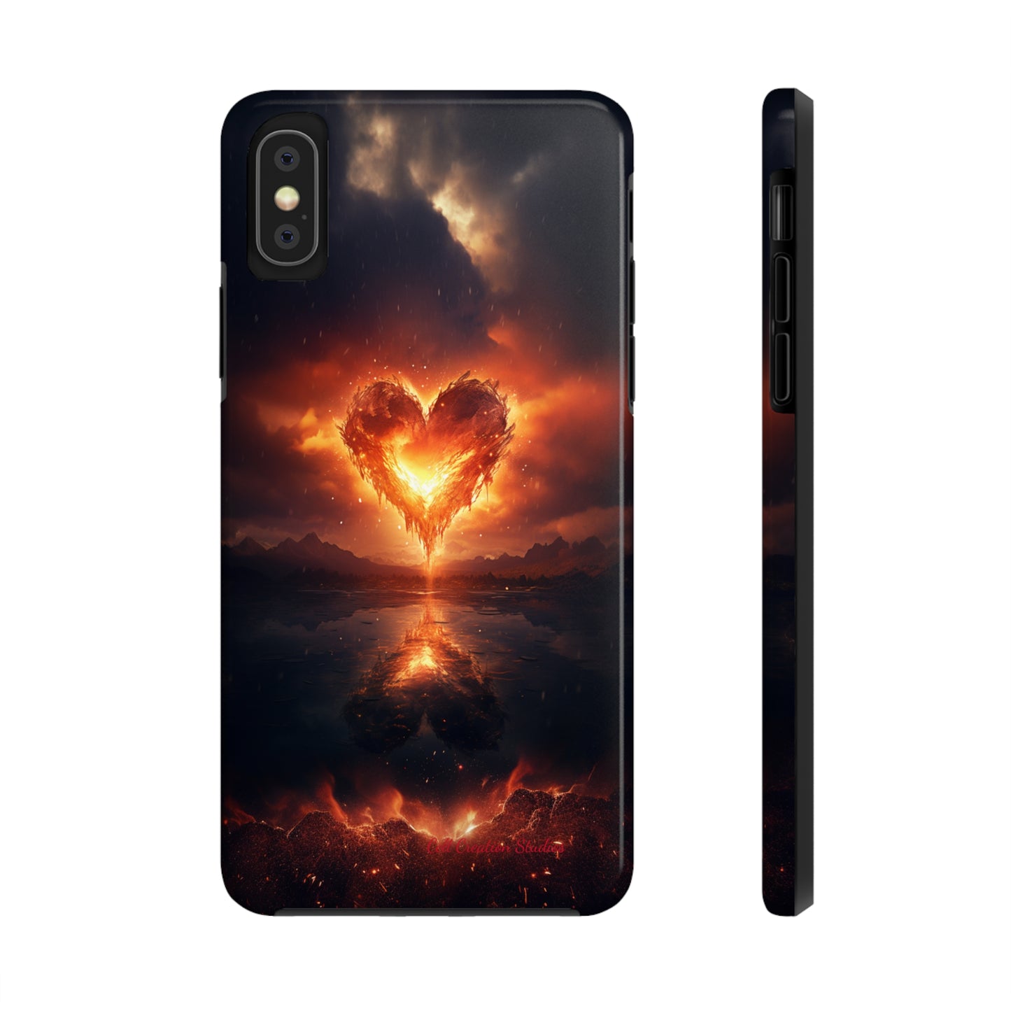 Introducing the "Flaming Heart" Cell Phone Case – Ignite Your Passion! -Tough Phone Cases