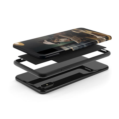 Introducing the "Canine Scholar" Cell Phone Case – Where Canine Meets Wisdom. -Tough Phone Cases