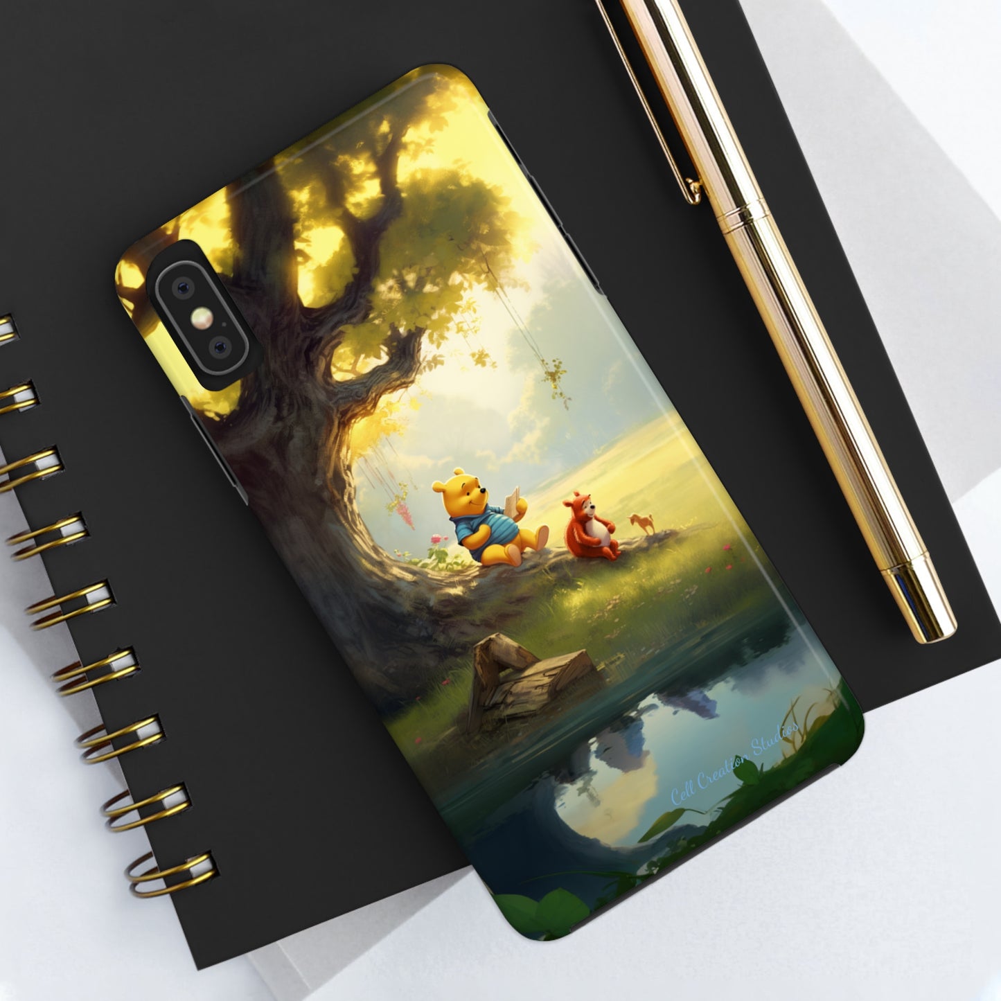 Introducing the "Winnie-The-Pooh Storytime" Cell Phone Case – A Nostalgic Journey with Friends -Tough Phone Cases