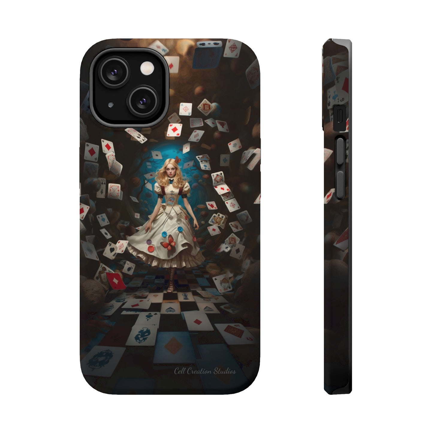 Introducing the "Alice in Wonderland" Cell Phone Case – A Journey Through Imagination -MagSafe Tough Cases