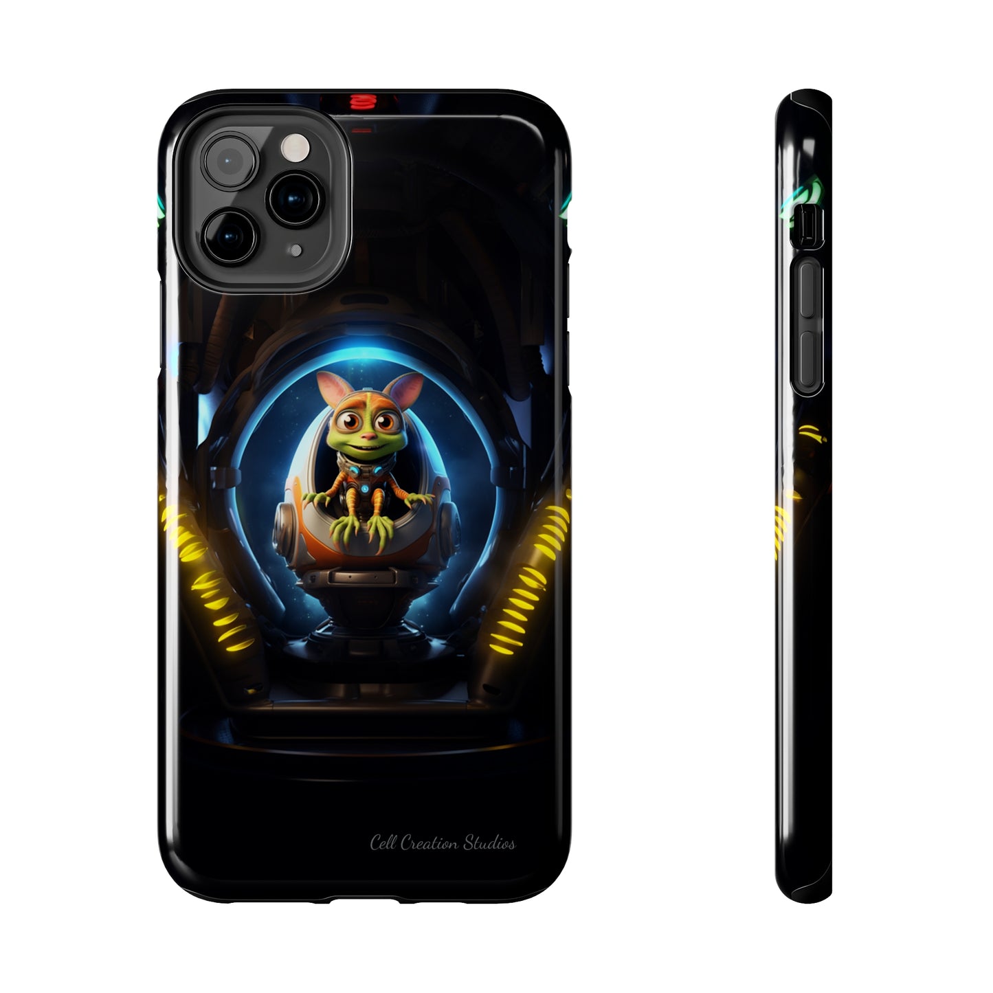 The "Galactic Explorer Alien Spaceship" Phone Case -Tough Phone Cases