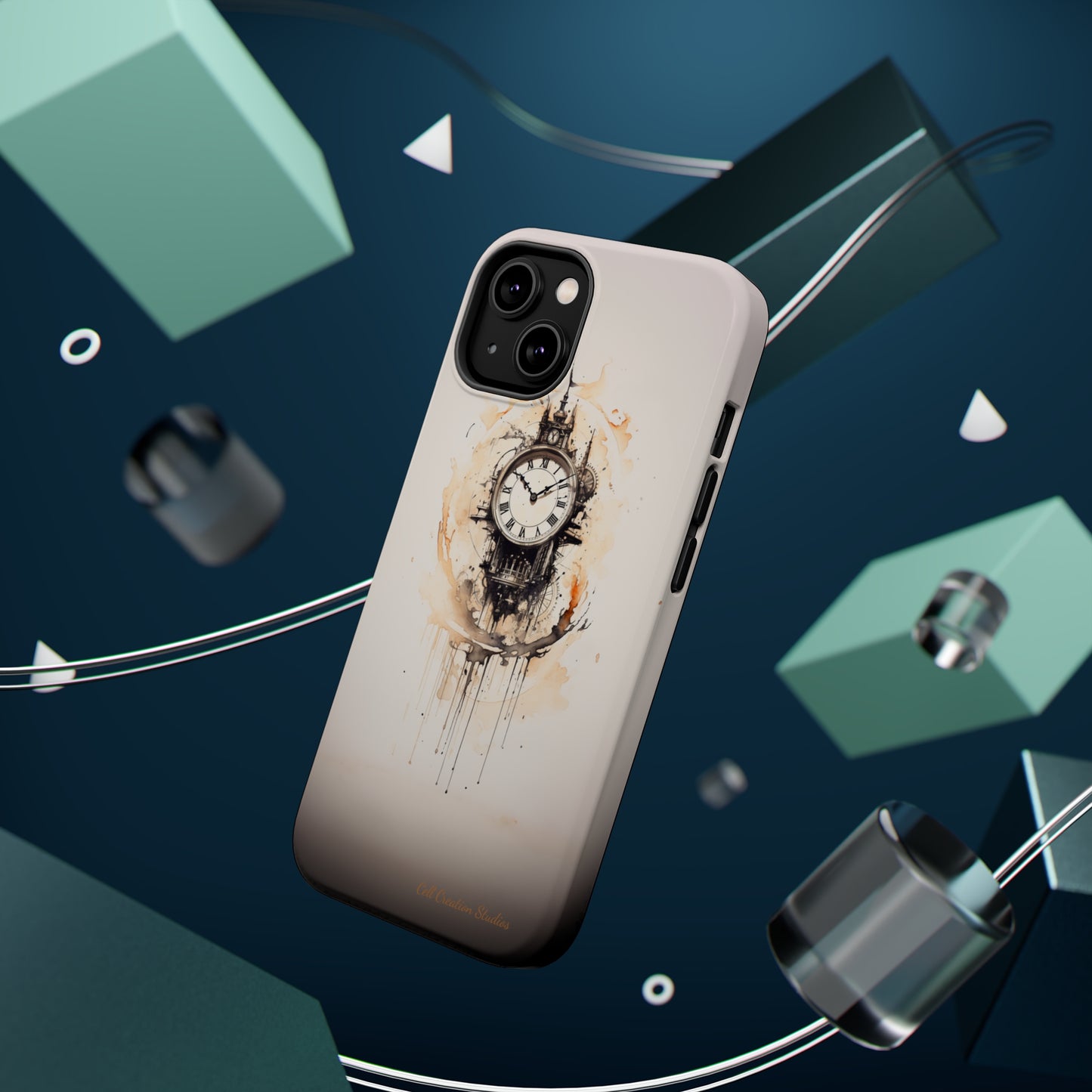 Introducing the "Elegant Clockwork" Cell Phone Case – Embrace Timekeeping with Style and Grace -MagSafe Tough Cases