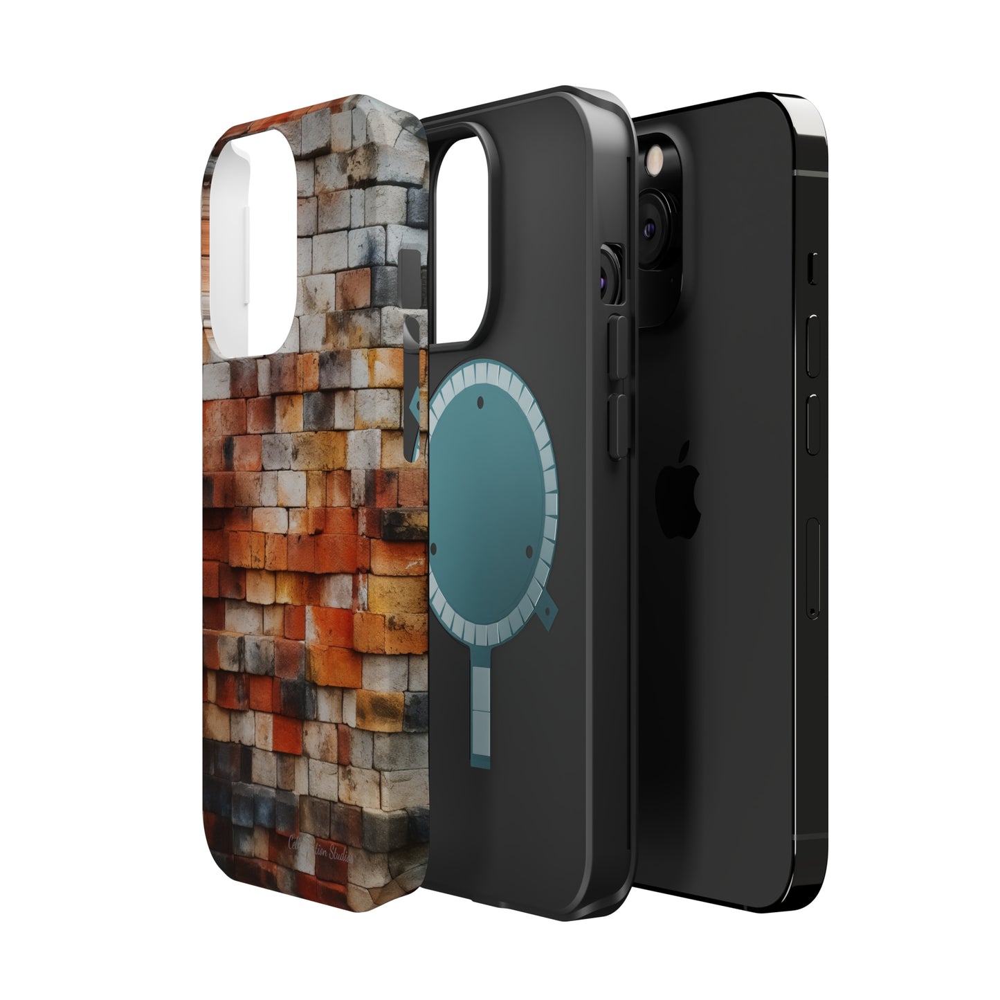 Introducing our "Urban Brickwork" Cell Phone Case – the perfect fusion of style and protection for your device -MagSafe Tough Cases