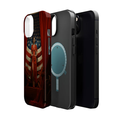 Introducing the "Vintage Glamour" Cell Phone Case – Step into 1920s Elegance with a Patriotic Twist! -MagSafe Tough Cases