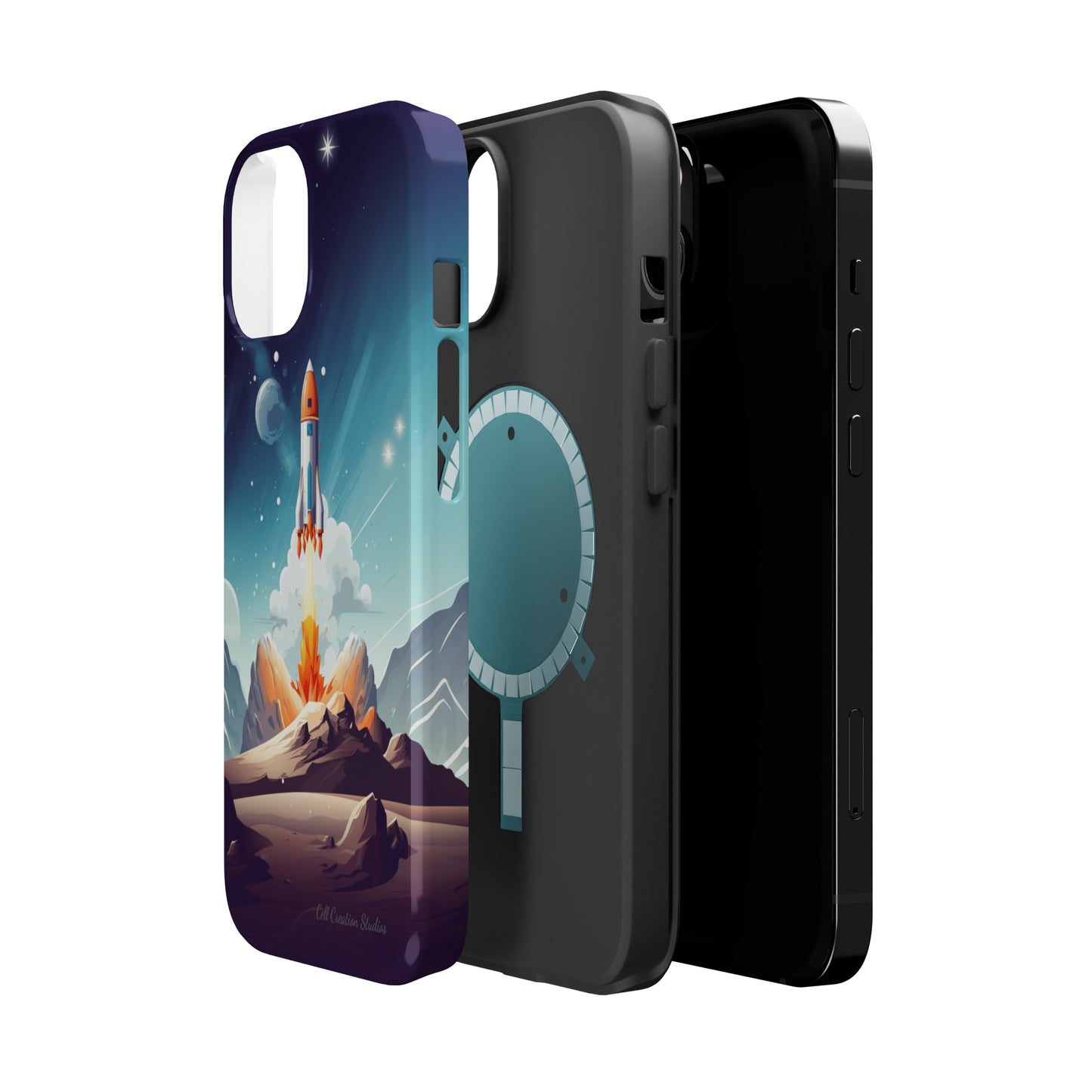 Introducing our "Galactic Odyssey" Cell Phone Case – Launch Your Device into Adventure -MagSafe Tough Cases