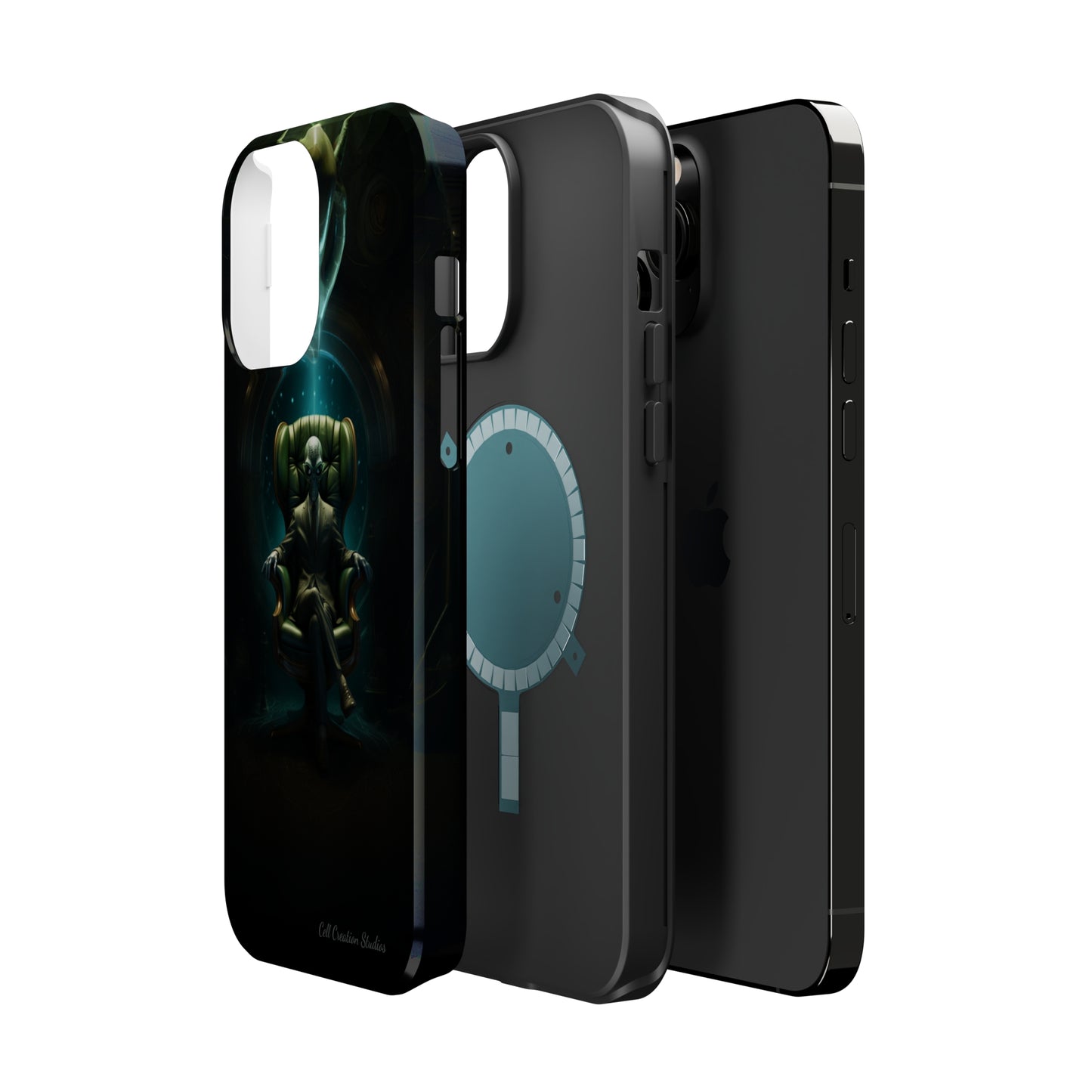 Introducing the "Galactic Advisor" Cell Phone Case - Embrace Alien Wisdom -MagSafe Tough Cases