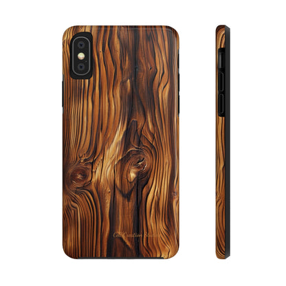 "Wood Grain Elegance" -Tough iPhone Cases