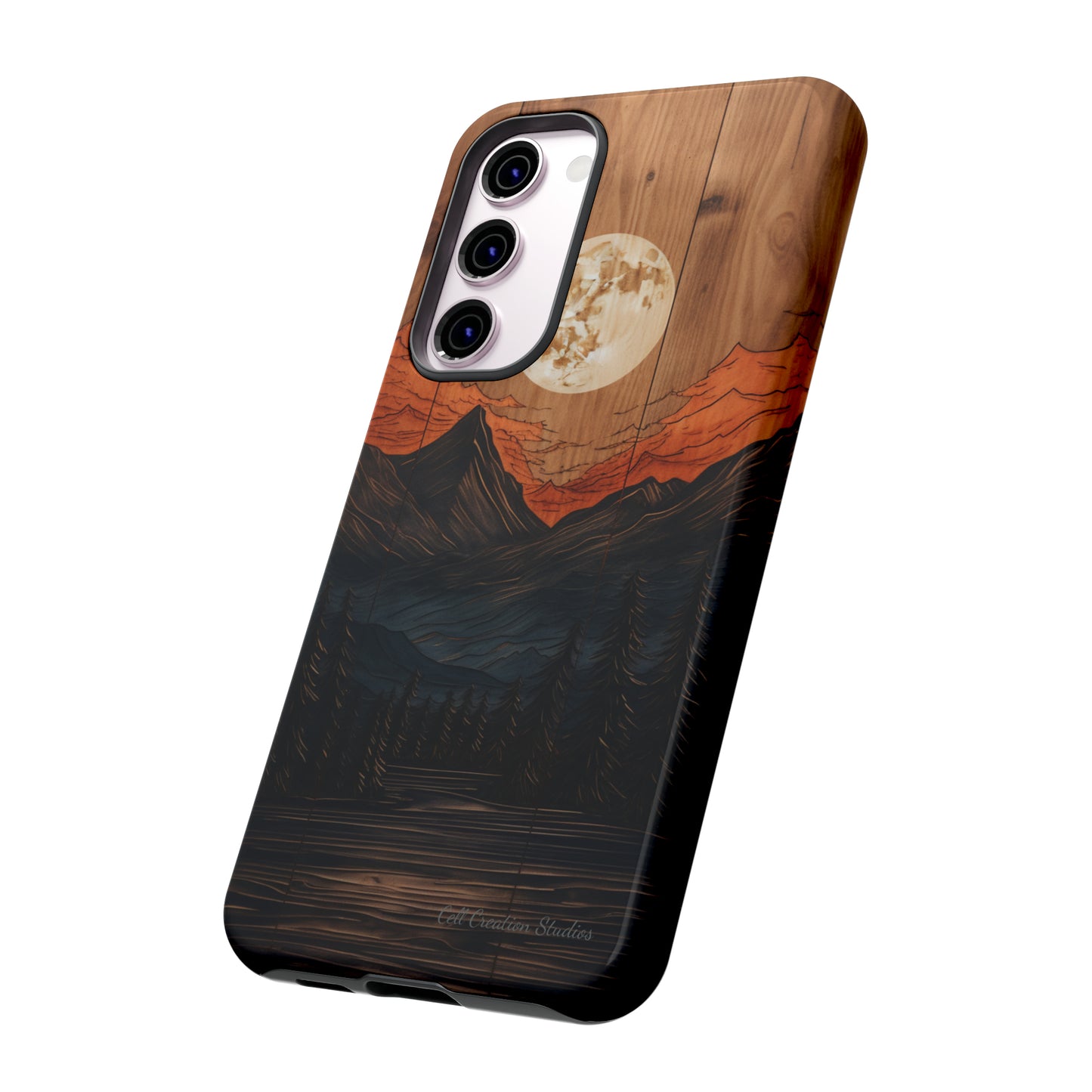 "Elevate Your Style with the Mountain Moonlight Phone Case" -Tough Cases