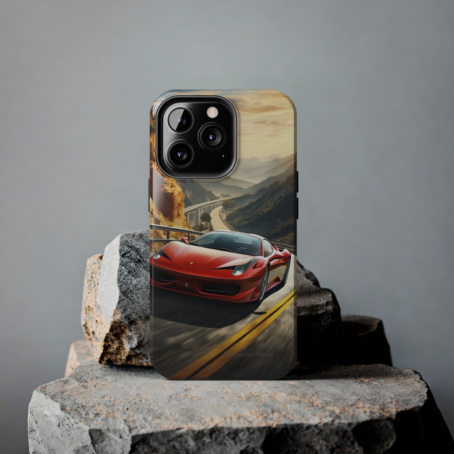 "Mountain Majesty Ferrari Edition" -Tough iPhone Cases