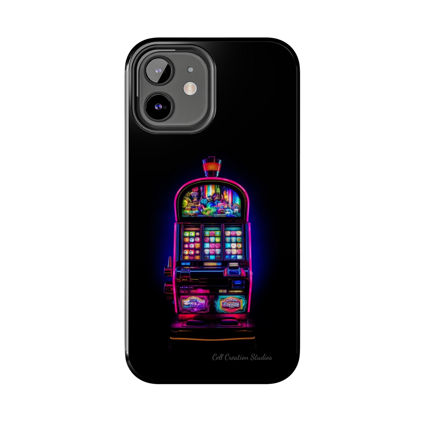 Introducing the "Vibrant Slot Frenzy" Cell Phone Case – Experience the Thrill of Colors and Luck -Tough Phone Cases