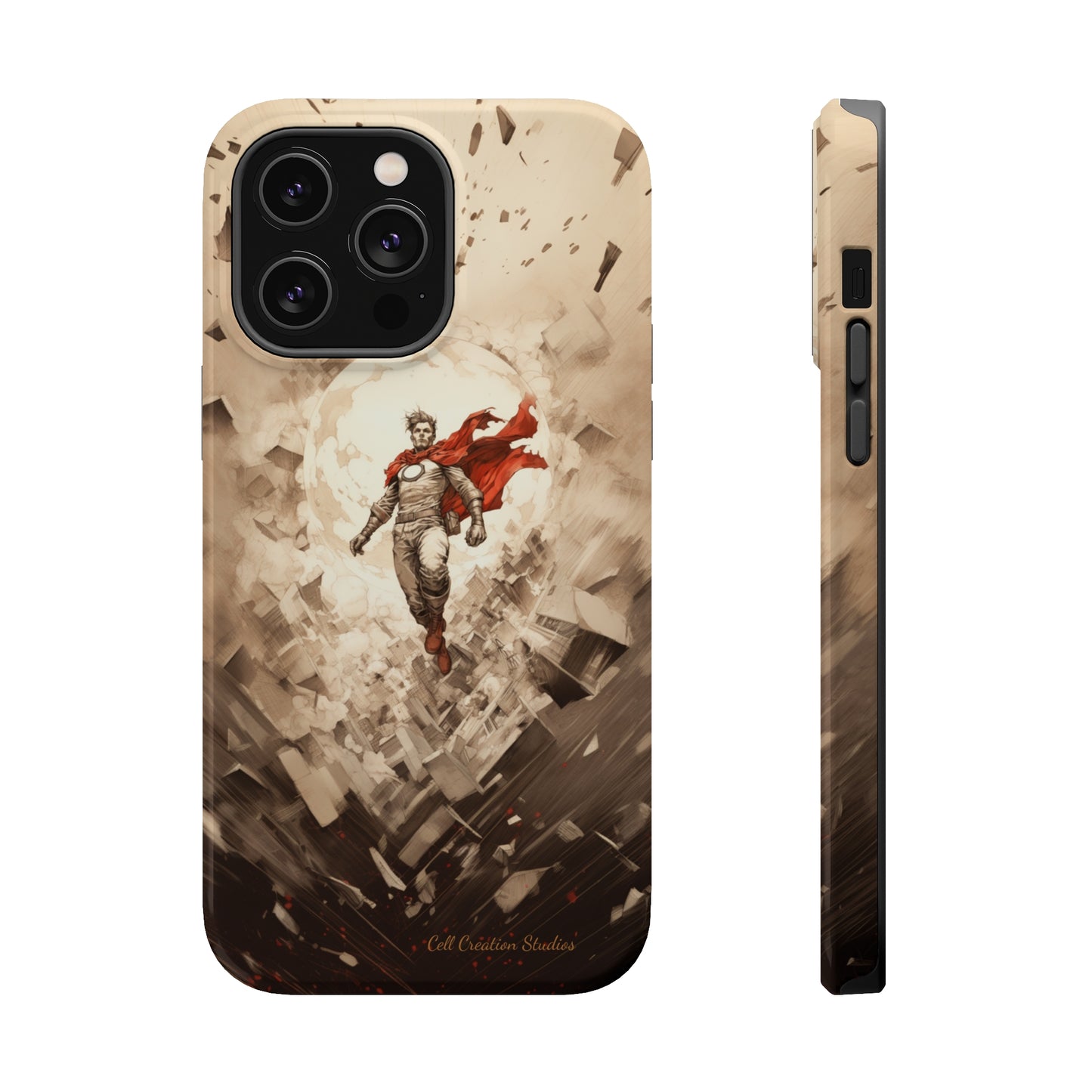 Introducing the "Heroic Guardian" Cell Phone Case – Unleash Your Inner Superhero with Captivating Design -MagSafe Tough Cases