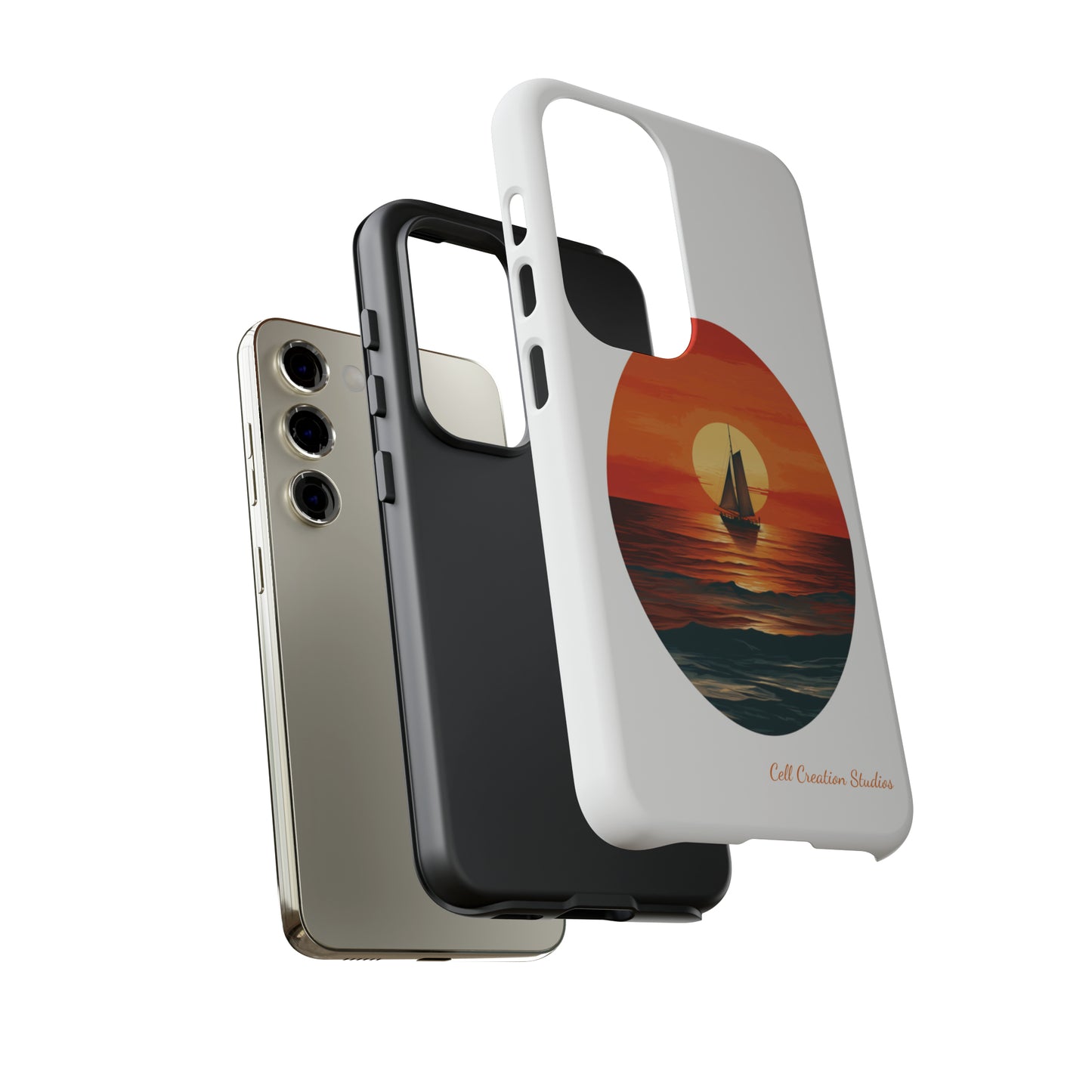 "Sailboat Sunset Serenity" -Tough Samsung Cases