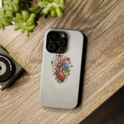 "Floral Heart Harmony" -MagSafe Tough iPhone Cases