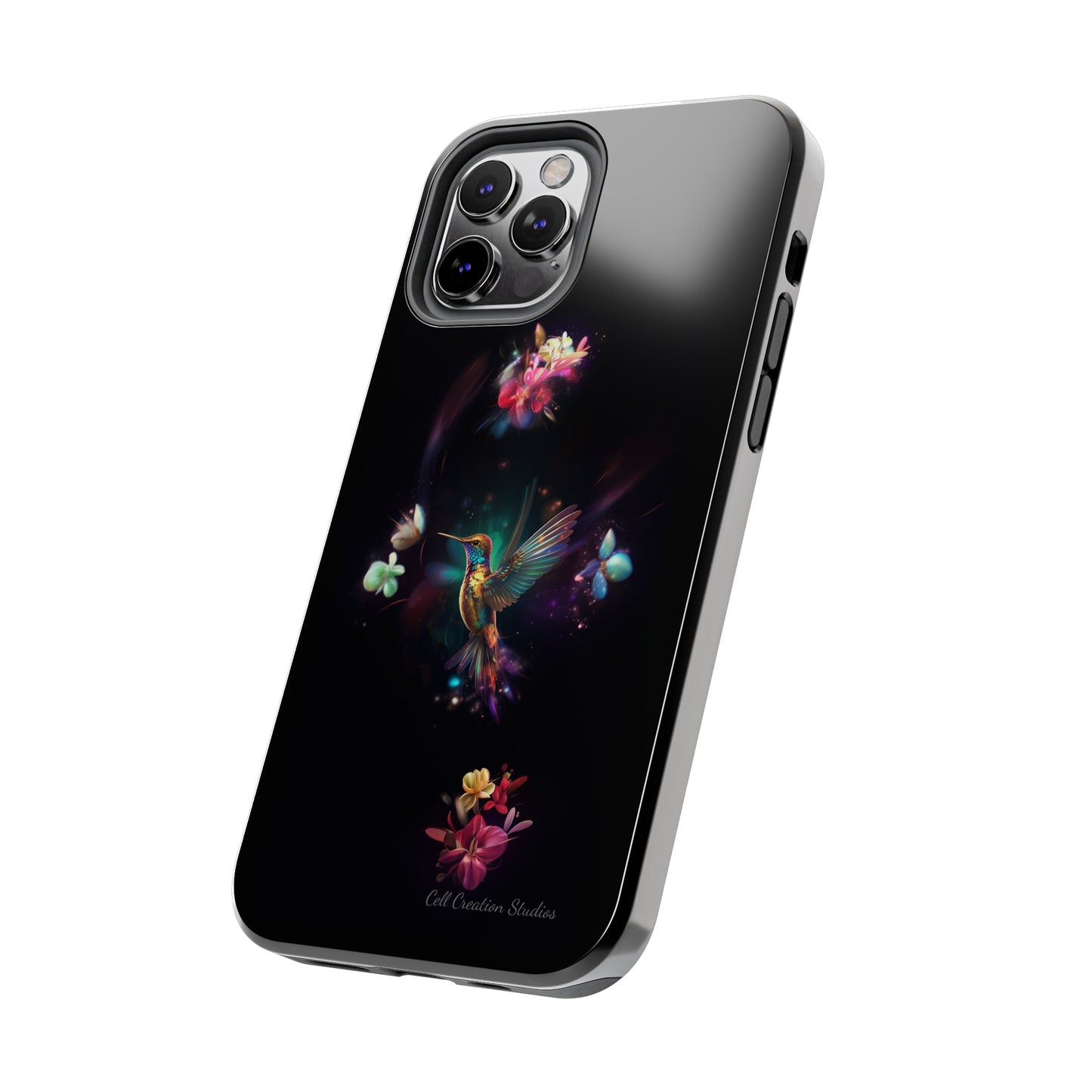 Introducing the "Floral Harmony Hummingbird" Cell Phone Case – Where Elegance Meets Nature -Tough Phone Cases