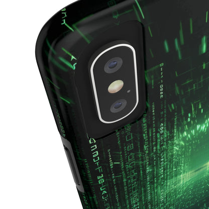 Introducing our "Digital Code Stream" Cell Phone Case – where style meets technology for your device's protection -Tough Phone Cases