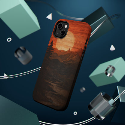 The "Sunset Mountains" Phone Case -MagSafe Tough Cases