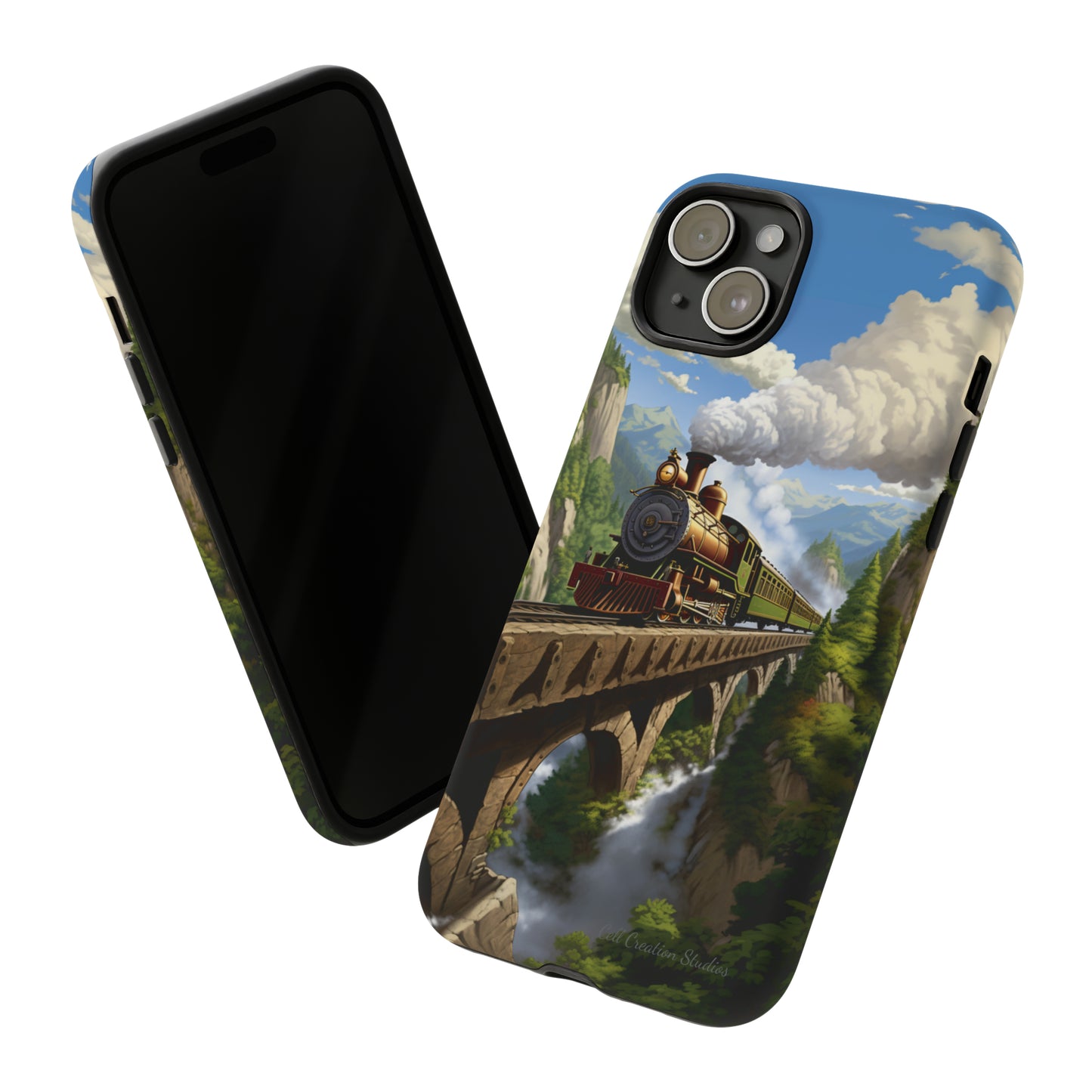 The "Scenic Mountain Train" Phone Case -Tough Cases