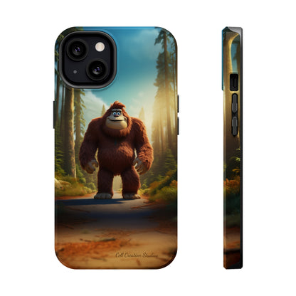 The "Trail Trekker" Bigfoot Cartoon Phone Case -MagSafe Tough Cases