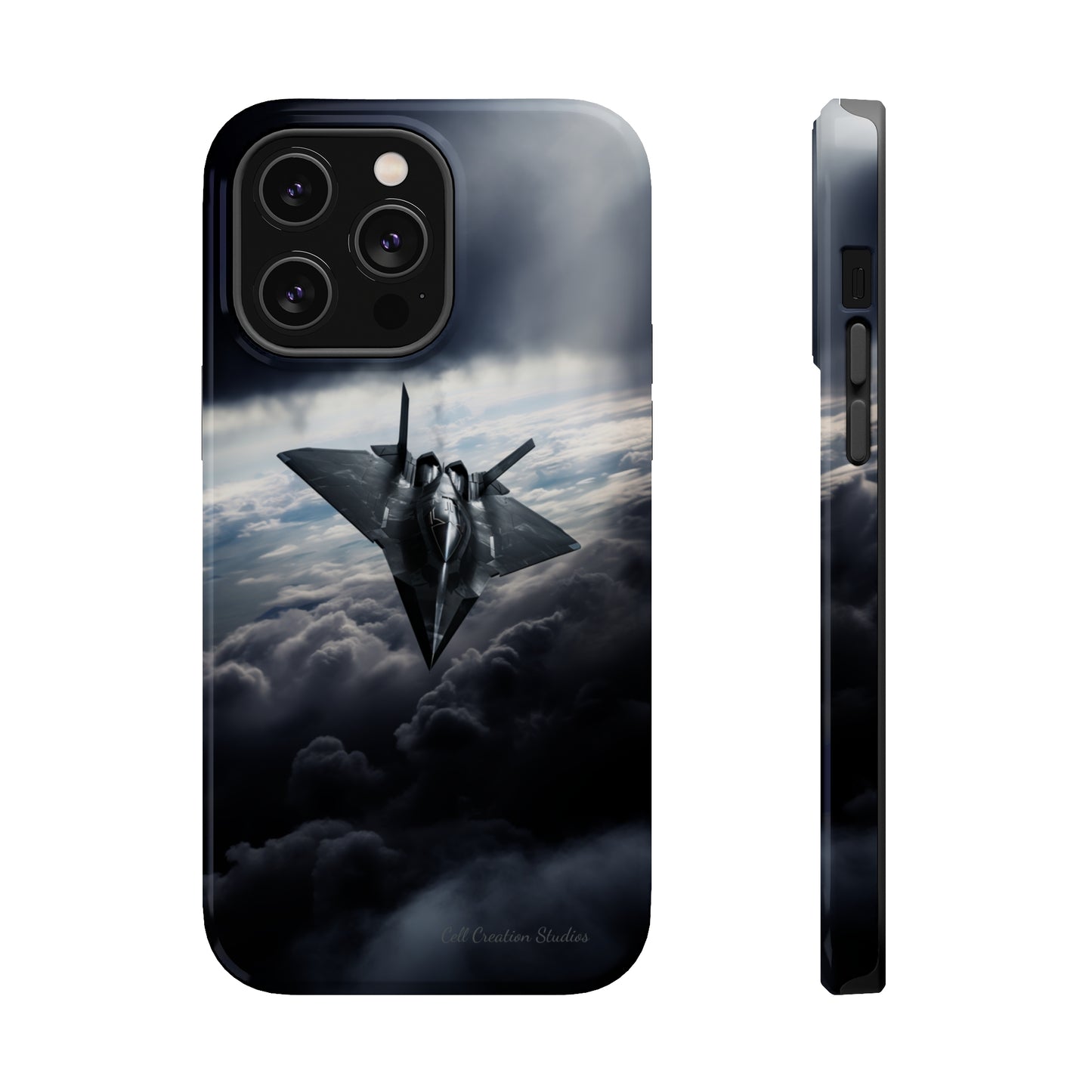 "Stealth Fighter Sky Guardian" Phone Case -MagSafe Tough Cases